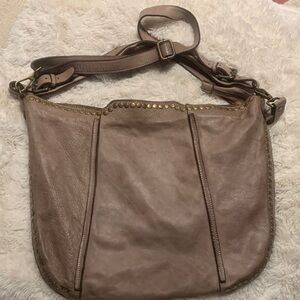 Elegant Brown Leather Shoulder Bag